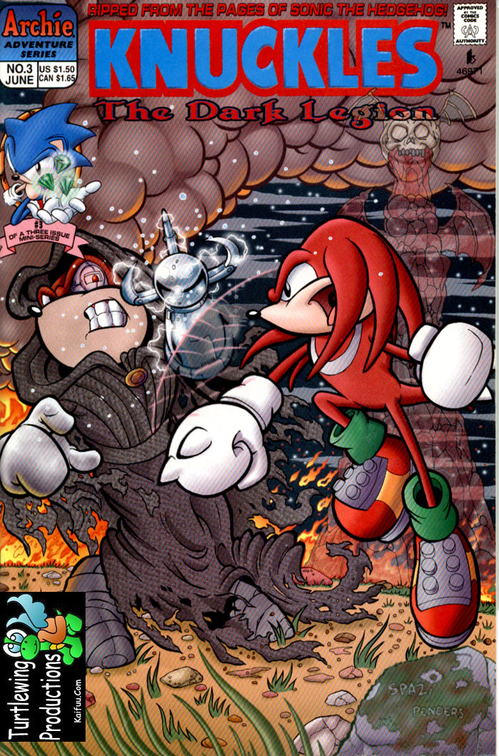 Knuckles - June 1997 Comic cover page